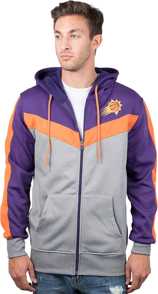 NBA Men'S Soft Fleece Full Zip Jacket Hoodie